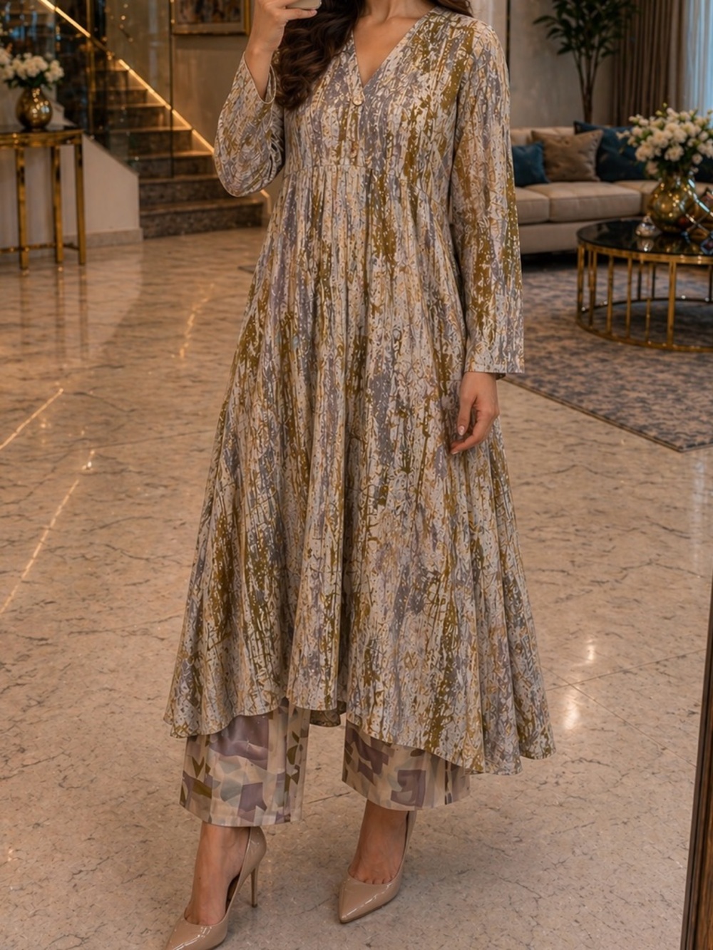 Medium flowy salwar kurta set